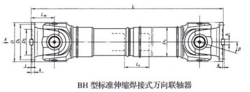 BH型標(biāo)準(zhǔn)伸縮焊接式萬向聯(lián)軸器